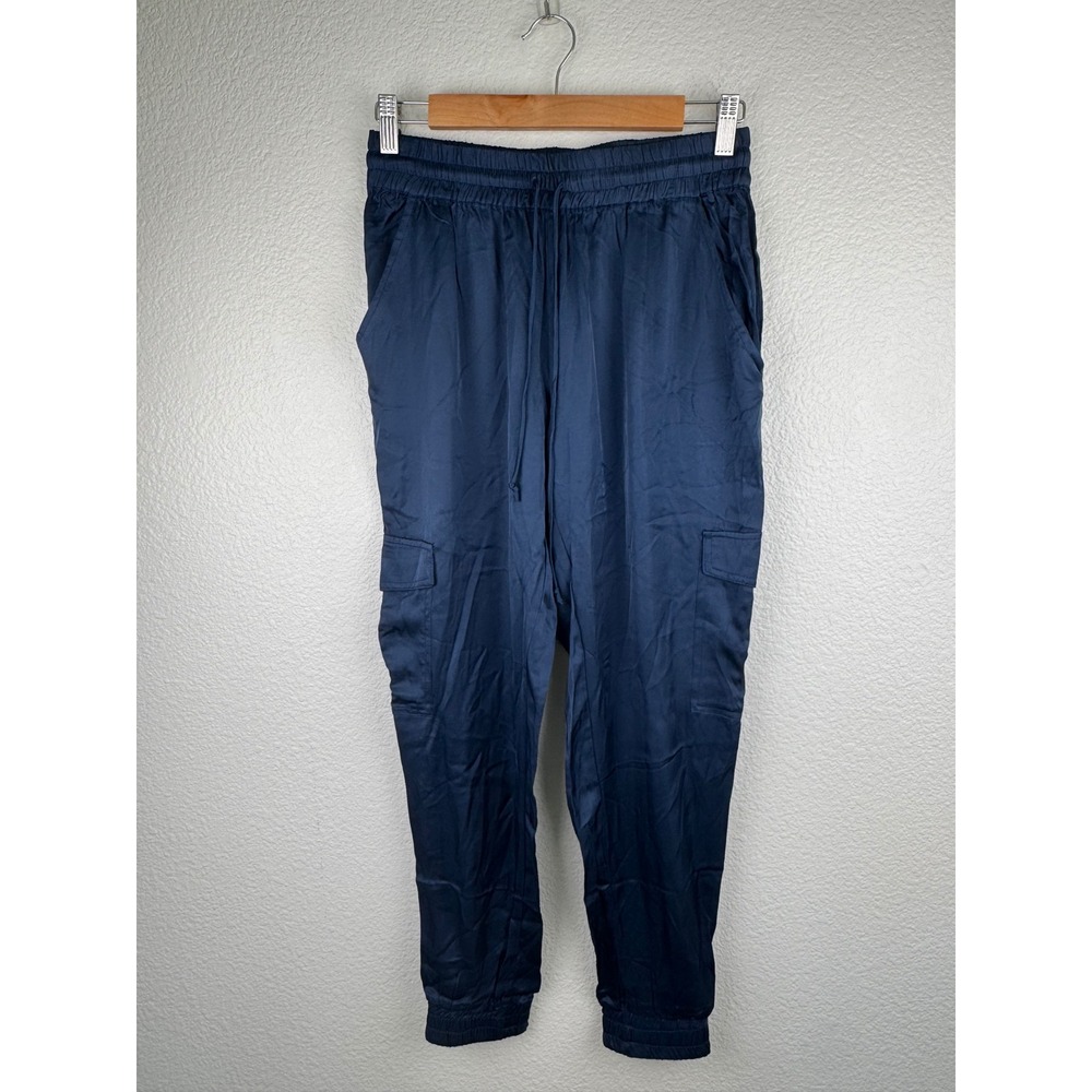 Young Fabulous Broke Blue Joggers S Drawstring Cargo Pockets Pants Streetwear